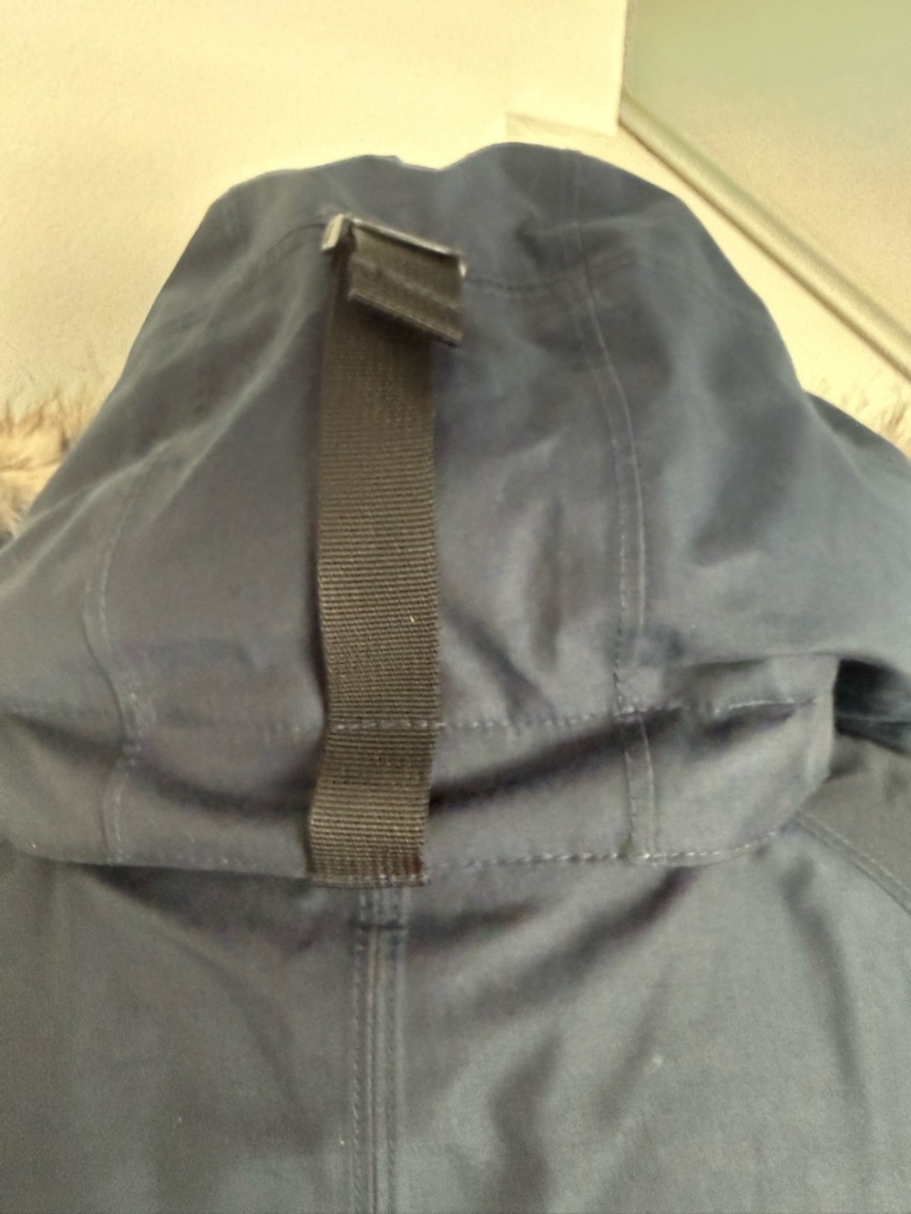 The North Face Women’s Arctic Parka goose Down hooded Jacket coat navy small - Picture 3 of 9